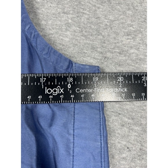 Athleta Top Womens Small Blue Sleeveless Button Front Tencel‎ - Picture 4 of 9